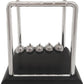 Classic Newton's Cradle Balance Ball Desk Toy – 5 Metal Swinging Balls, Black Base, Physics Science Demonstration, Kinetic Motion Desk Decoration for Office, Home & Classroom