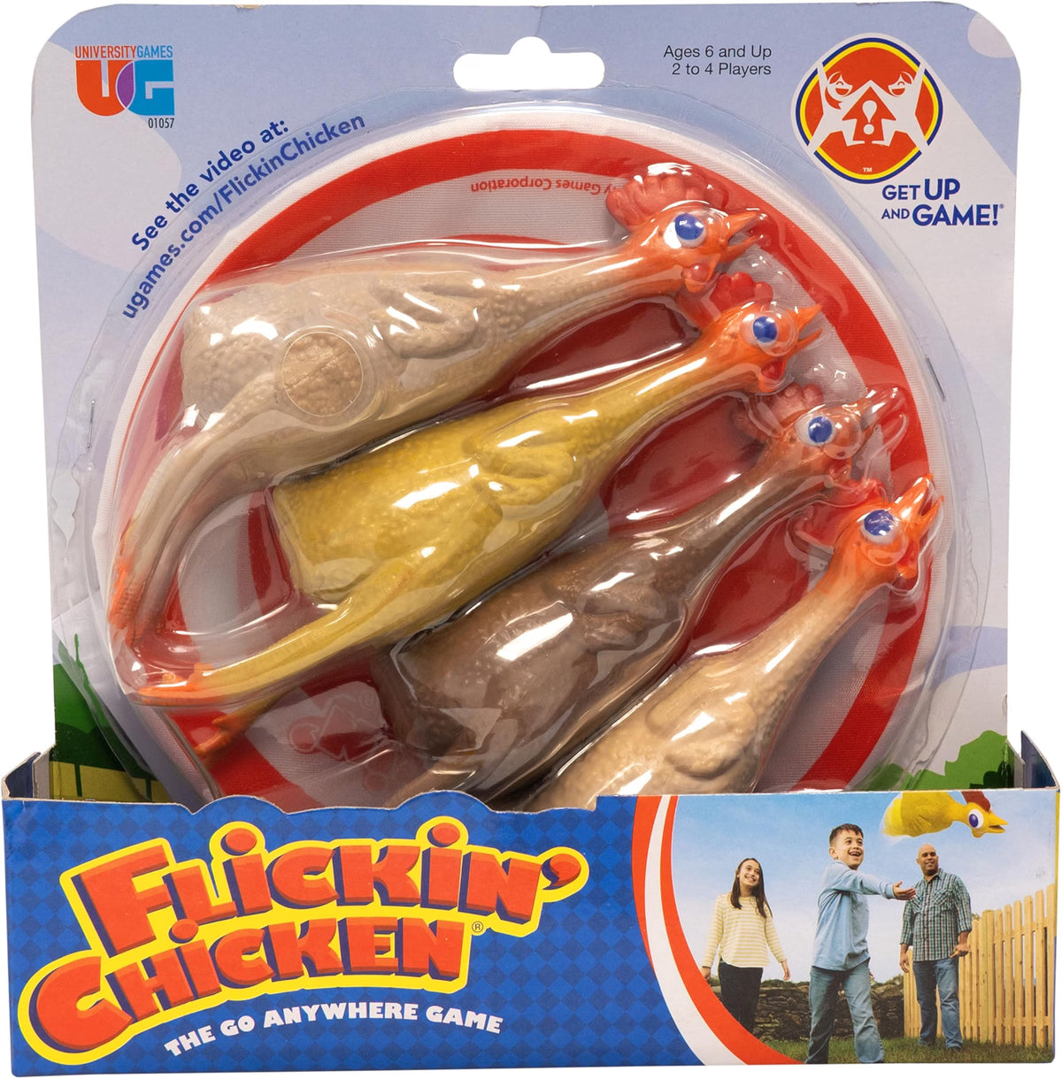 Flickin' Chicken Outdoor Yard & Lawn Game – Family Toss Game, Ages 6+