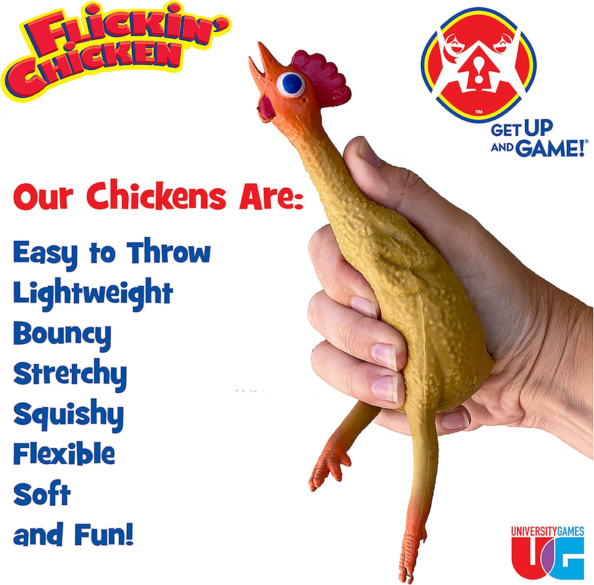 Flickin' Chicken Outdoor Yard & Lawn Game – Family Toss Game, Ages 6+