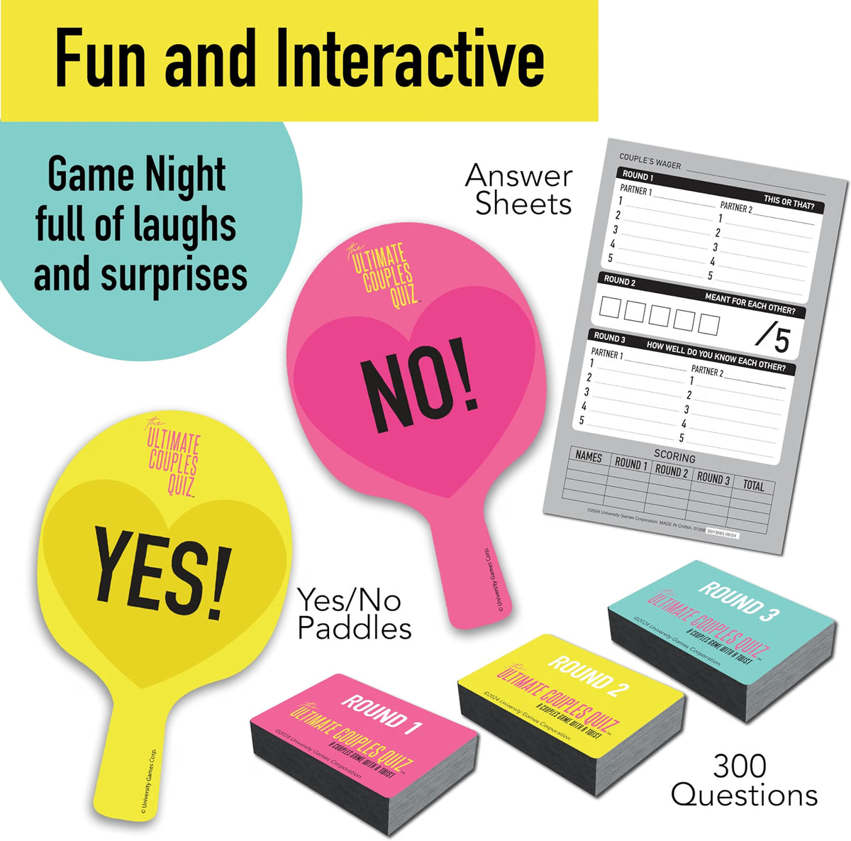 Ultimate Couples Quiz Card Game – Fun Relationship Questions & Date Night Game for Adults 18+