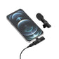 Wireless Lavalier Microphone Kit with Receiver, Clip-On Wireless Mic for iPhone, Android & Camera, Noise Reduction, Rechargeable for Vlogging, Podcasting, Interviews & Live Streaming