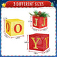 FUN LITTLE TOYS 3PCS Christmas Lighted Gift Boxes, Light Up with White LED Lights and Decorative Mistletoe, Christmas Decorations for Home Indoor Patio Outdoor Garden Lawn