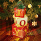 FUN LITTLE TOYS 3PCS Christmas Lighted Gift Boxes, Light Up with White LED Lights and Decorative Mistletoe, Christmas Decorations for Home Indoor Patio Outdoor Garden Lawn