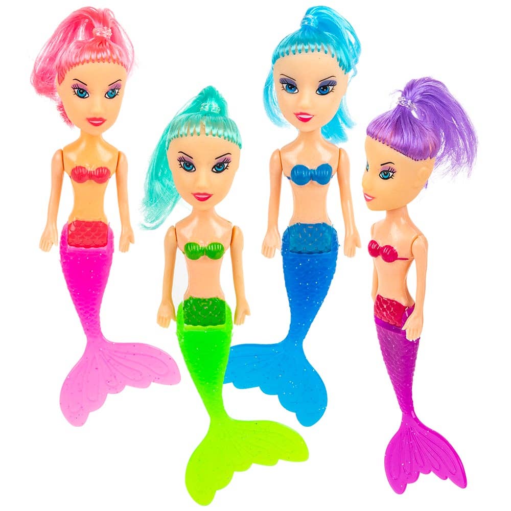 5-Inch Mermaid Dolls – 4 Assorted Colors