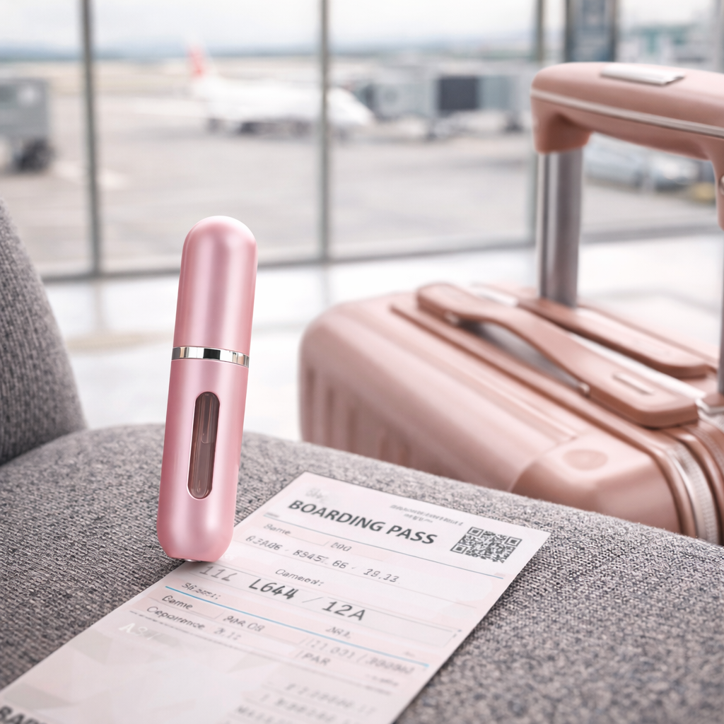 Luxury Travel Perfume Atomizer Refillable Mini Spray Bottle, Portable Leakproof Fine Mist Sprayer, 5mL