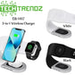 Magnetic Suction 3-in-1 Wireless Fast Charging Stand for Phone, Watch and EarPods Case Compatible for Multiple Devices color very