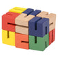 Wood Toys 6-Inch Wooden Twist Cube Puzzle for Kids – Colorful Fidget and Activity Toy Set of 3