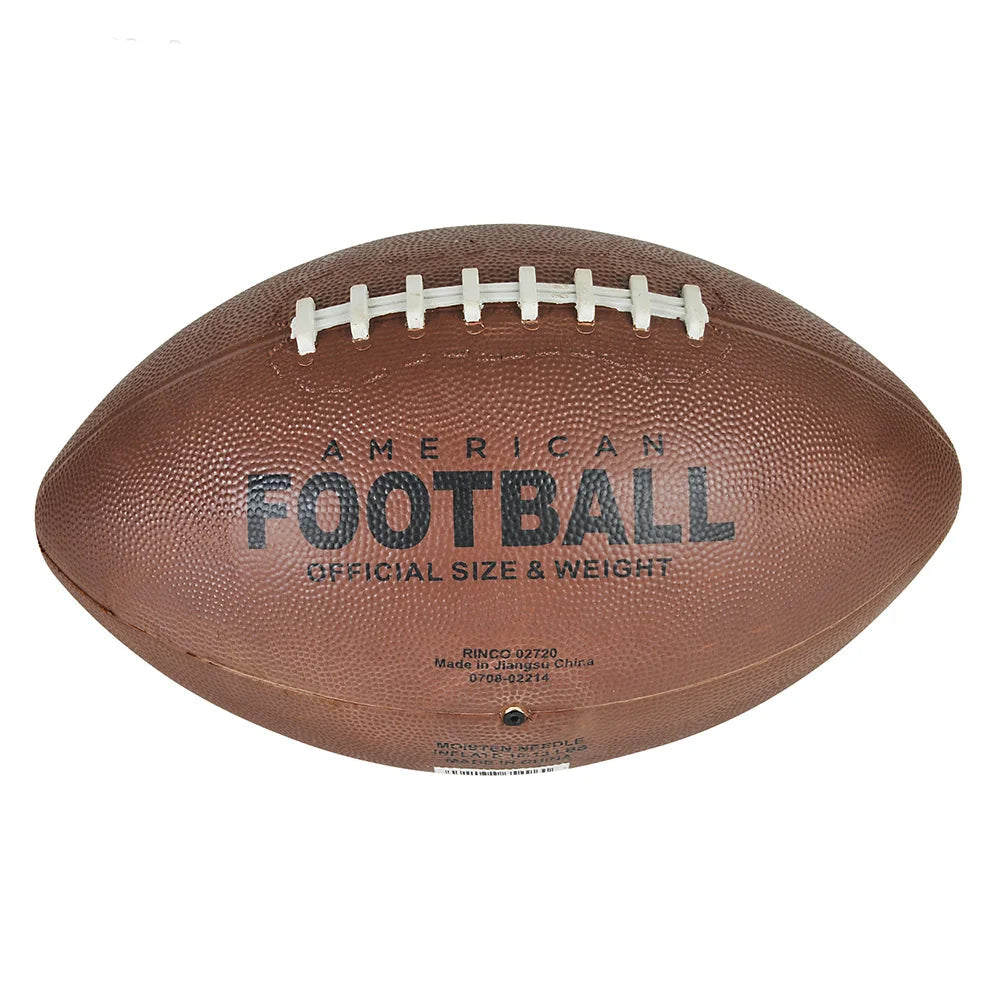 11" Regulation Size American Football with 8" Mini Ball Pump & 2 Inflation Needles – Sports Ball Set for Practice, Outdoor Play, Game Prizes & Gifts, Ages 8+