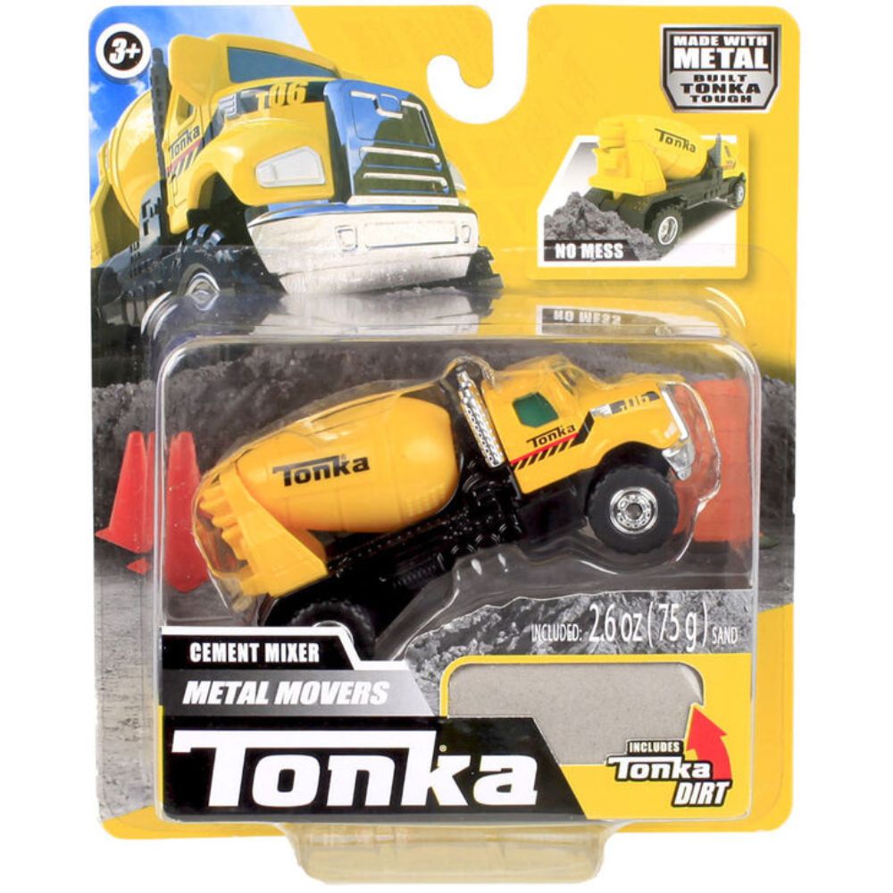 Hasbro Tonka Metal Mover Single Pack Cement Mixer with sand