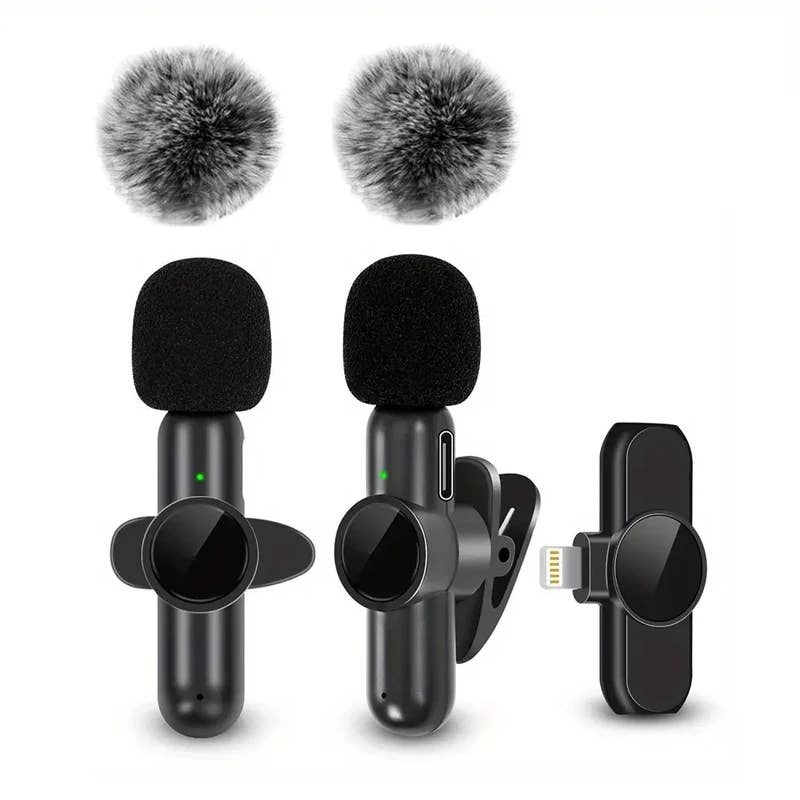 Wireless Bluetooth Lavalier Mic | Portable Vlogging Kit