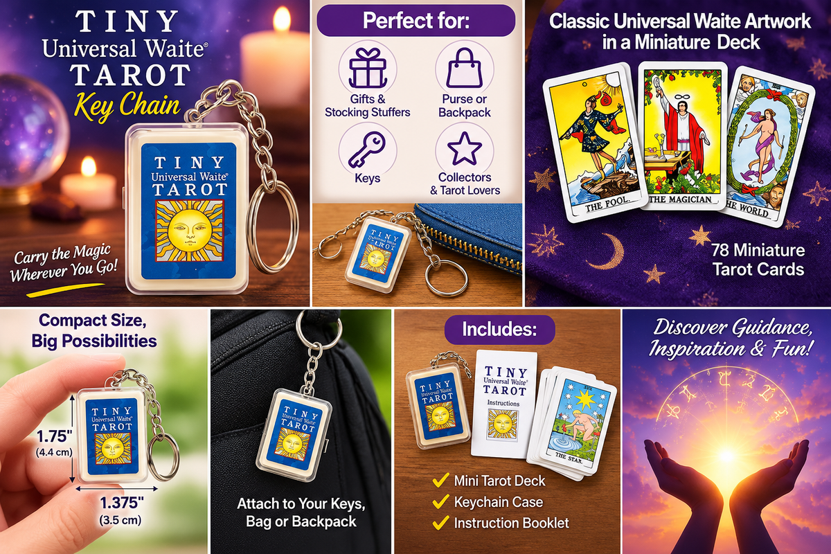 Tiny Tarot Universal Waite Key Chain