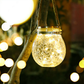 Solar Fairy Lights Outdoor, 36ft Weatherproof Crystal Ball LED String Lights with 8 Lighting Modes for Garden, Patio, Trees, Christmas, Weddings & Parties