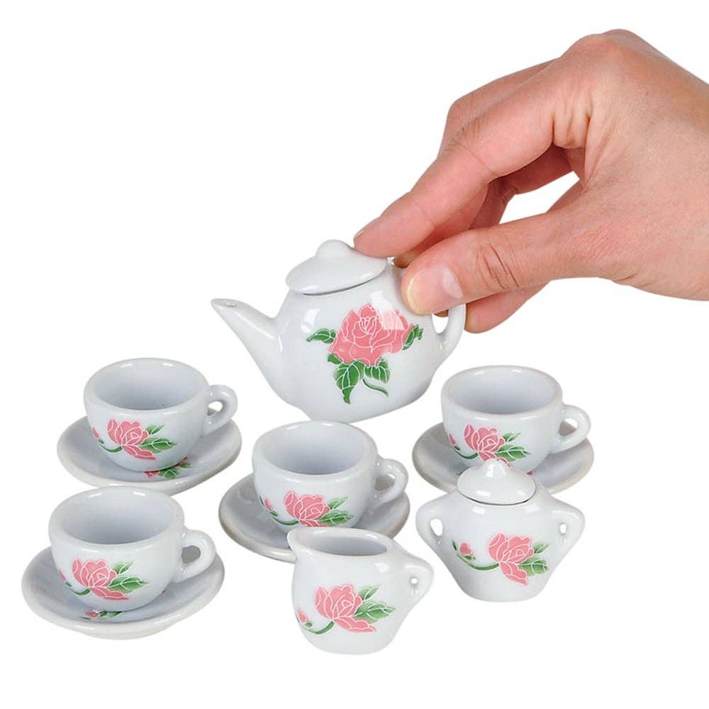 13-Piece Mini Porcelain Tea Set – Ages 8+