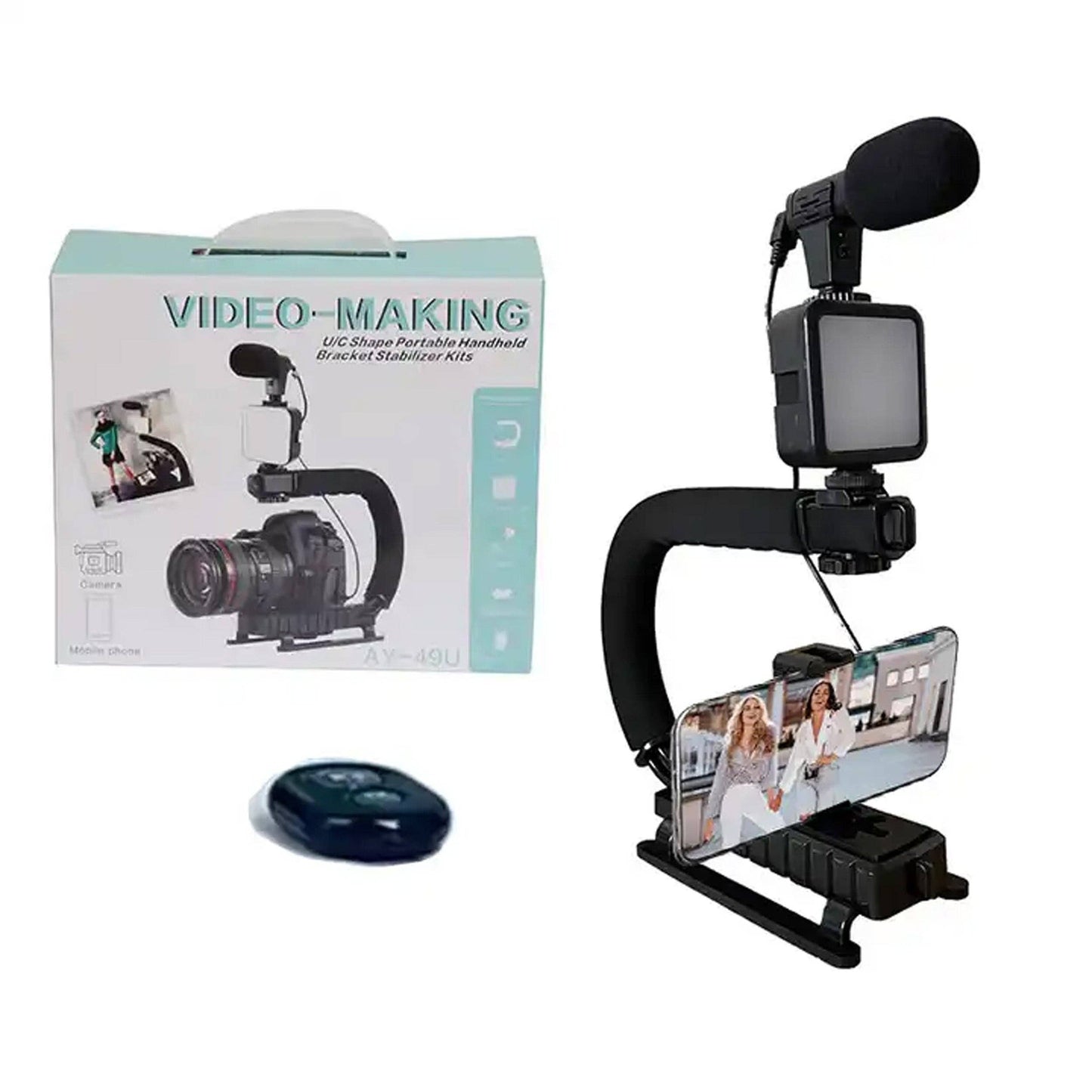 Portable Vlogging Kit with Microphone