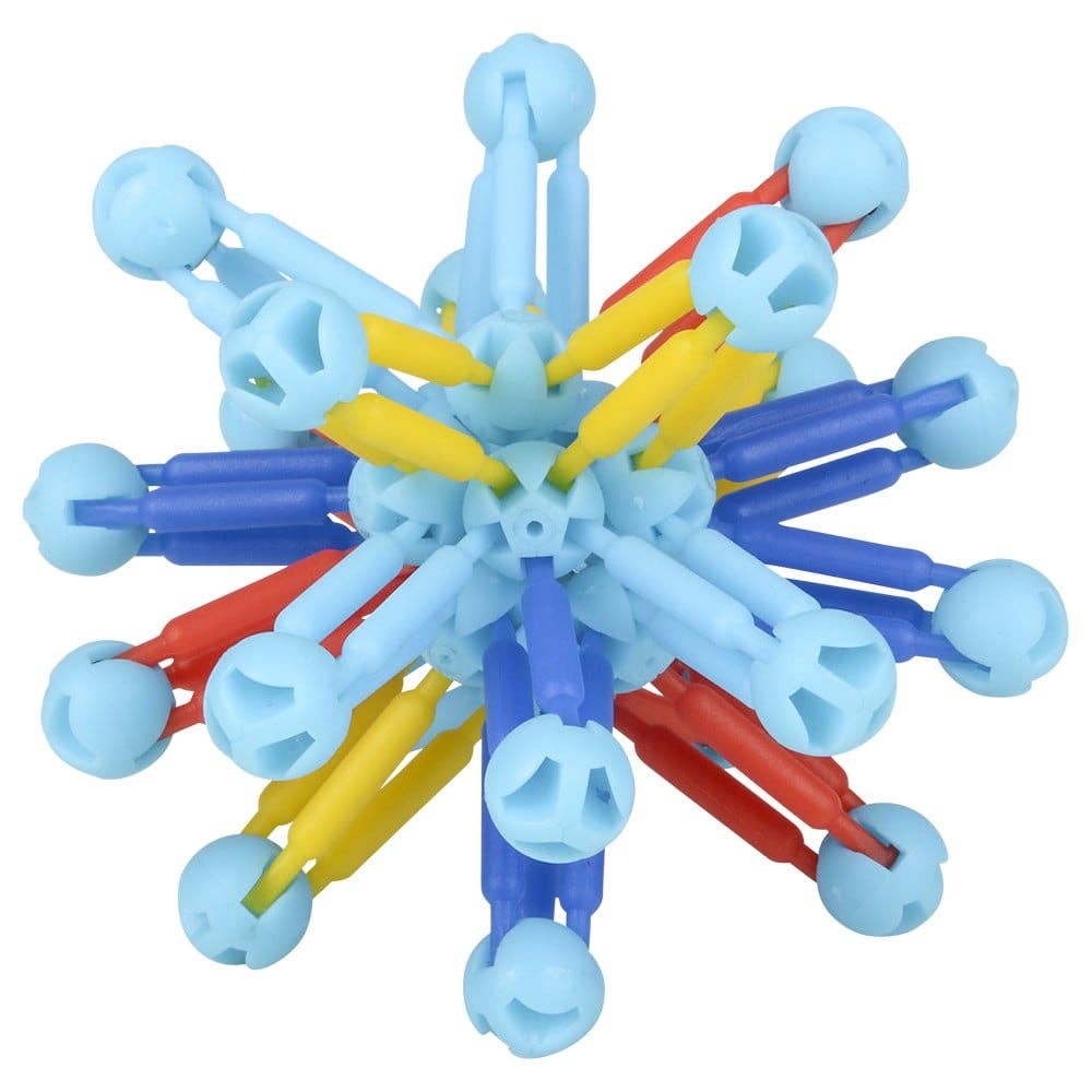 3-Inch Mini Collapsible Balls – Set of 3 Colorful Expanding Fidget Toys