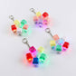 light Up Stress Relief Spinner Keyboard Keychain Bag Charms