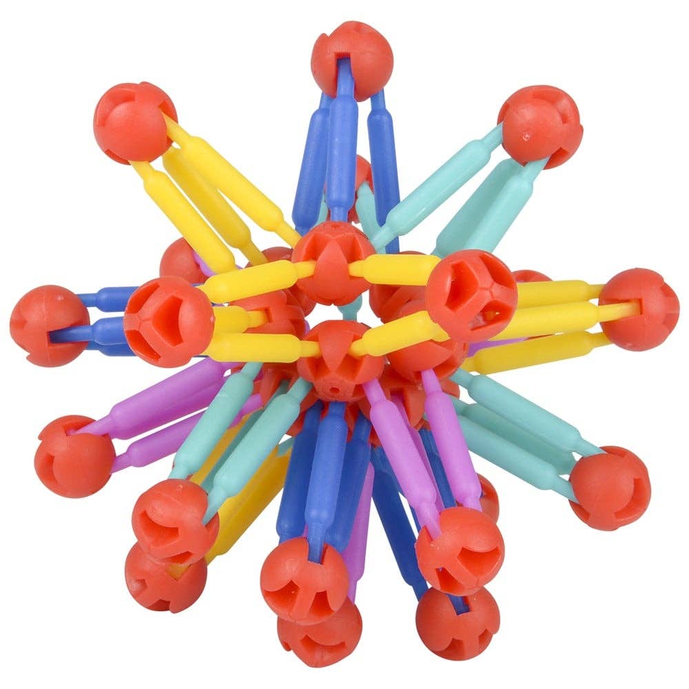 3-Inch Mini Collapsible Balls – Set of 3 Colorful Expanding Fidget Toys
