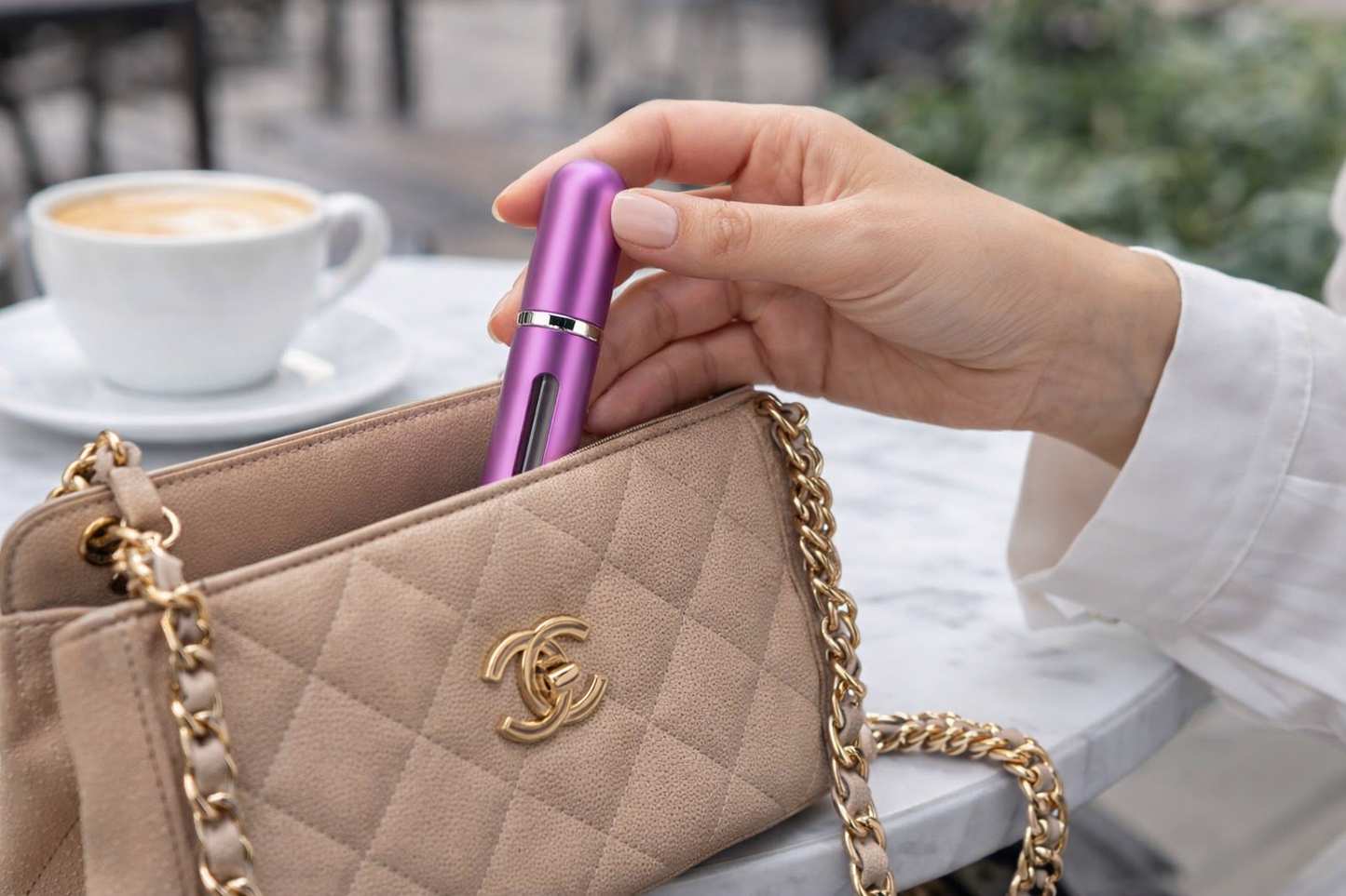 Luxury Travel Perfume Atomizer Refillable Mini Spray Bottle, Portable Leakproof Fine Mist Sprayer, 5mL