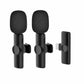 Wireless Lavalier Microphone Kit with Receiver, Clip-On Wireless Mic for iPhone, Android & Camera, Noise Reduction, Rechargeable for Vlogging, Podcasting, Interviews & Live Streaming