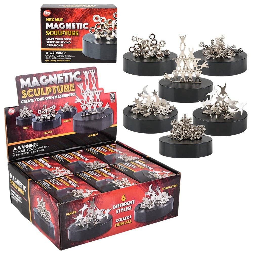 3.5-Inch Magnetic Sculpture Building Sets – Complete Set of 6