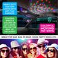 CAR VIBEZ USB SUCTION DISCO BALL LIGHT SHOW- 4 PER DISPLAY