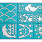 Mermaid Tattoo Gel Pens Kit – 6 Shimmery Colors with Stencils