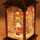 Vintage Christmas Musical LED Glitter Lantern – Santa Claus Snow Globe, 9.25"