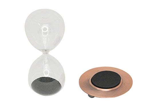 Magnetic Hourglass Glass Sand Timer 7Inches