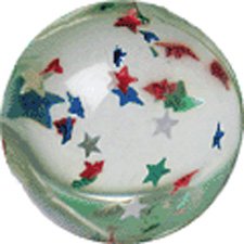 US Toy Company GS498 Glitter Balls with Stars-35Mm - Pack of 12