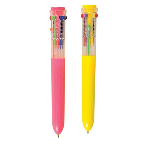 Ten Color Retractable Pen Set of 3  Retro Pens