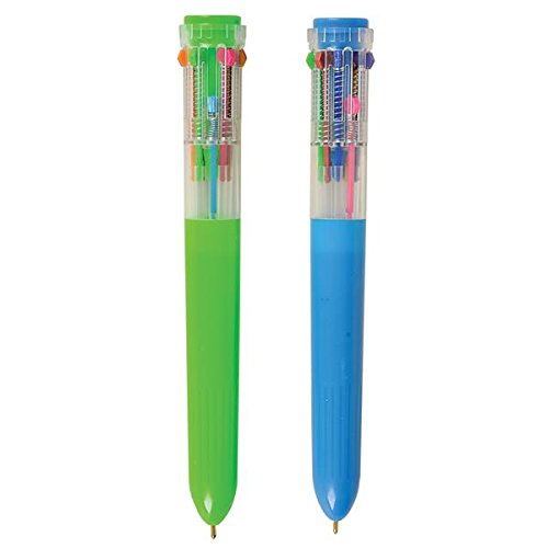 Ten Color Retractable Pen Set of 3  Retro Pens