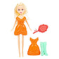 Rhode Island Novelty 9 Inch Fashion Doll, Set of 3