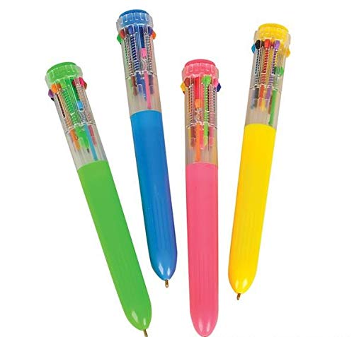 Ten Color Retractable Pen Set of 3  Retro Pens