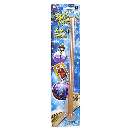 Rhode Island Novelty 14 Inch Light-up Magic Light and Sound Toy Wizard Wand Two Wands