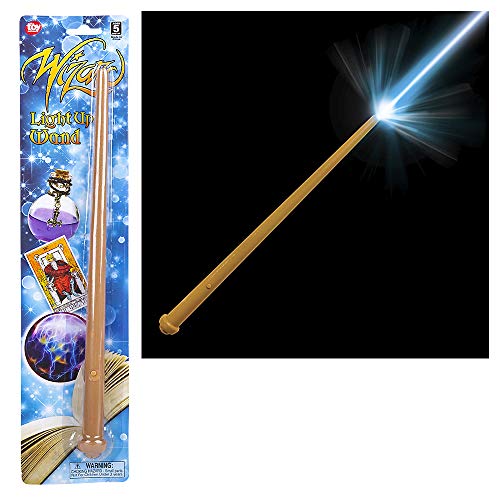 Rhode Island Novelty 14 Inch Light-up Magic Light and Sound Toy Wizard Wand Two Wands