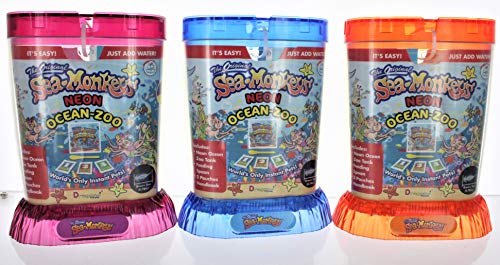 Sea Monkeys Ocean Zoo, Colors May Vary set of 3