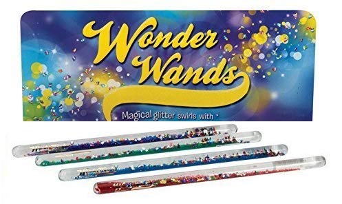 Glitter Wand Pack of 6 Assorted Colors 11 Inch Long